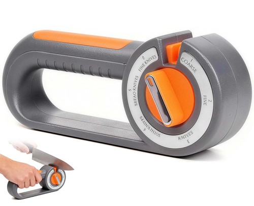 Knife sharpener for - 6-in-1,